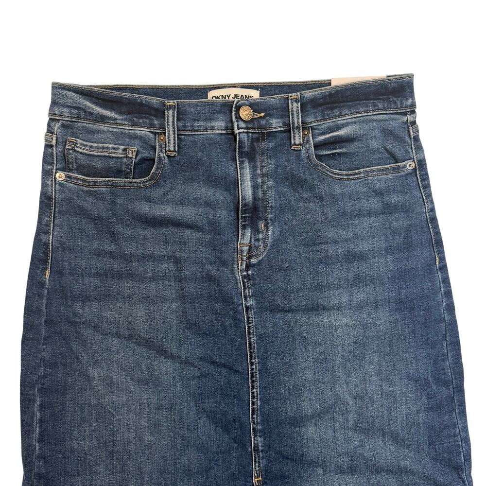 DKNY Jeans High Rise Denim Maxi Skirt Dekalb Wash Women’s Size 31 NEW - Picture 3 of 8